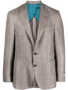 Canali blazer en chambray - Marron