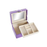 Doos-Juwelenkistje DKD Home Decor 23 x 17 x 10 cm Lila Polyurethaan Hout MDF