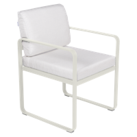 Fermob Bellevie dining armchair tuinstoel Clay grey - Off-White - thumbnail