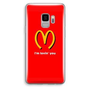 I'm lovin' you: Samsung Galaxy S9 Transparant Hoesje