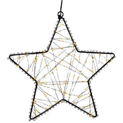 Verlichte ster - 100 led lampjes - warm wit - D26 cm - kerster figuur - kerstverlichting?