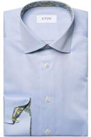 ETON Contemporary Fit Overhemd lichtblauw, Effen - thumbnail