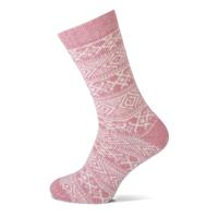 Dikke wollen sokken met noors patroon - thumbnail