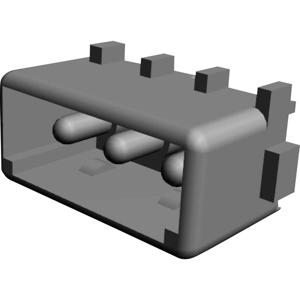 TE Connectivity 350210-1 Male behuizing (board) MATE-N-LOK Totaal aantal polen: 3 Rastermaat: 5.08 mm Inhoud: 1 stuk(s)