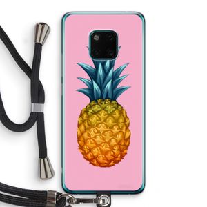 Grote ananas: Huawei Mate 20 Pro Transparant Hoesje met koord
