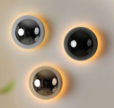 LumiBau Luxe Bauhaus Ronde Wandlamp