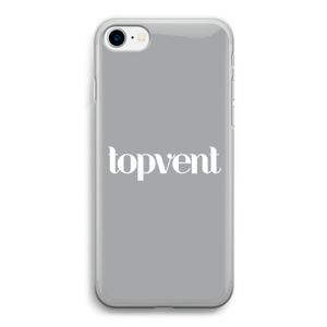 Topvent Grijs Wit: iPhone SE 2020 Transparant Hoesje