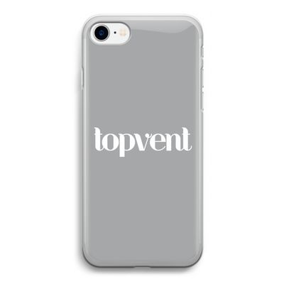 Topvent Grijs Wit: iPhone SE 2020 Transparant Hoesje