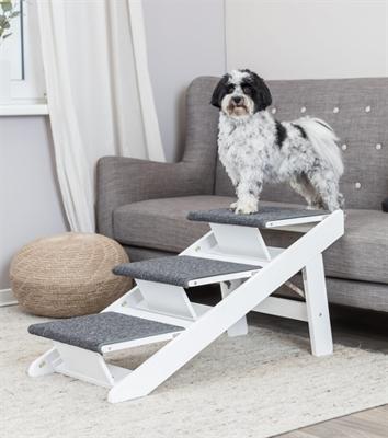TRIXIE LOOPPLANK MET UITKLAPBARE TREDEN MDF WIT 44X106X46 CM
