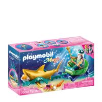 Playmobil Magic koning der zeeën met haaienkoets 70097 - thumbnail