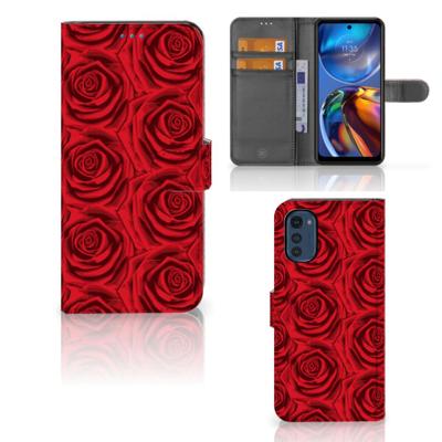 Motorola Moto E32 | Moto E32s Hoesje Red Roses Motorola Moto E32 | Moto E32s Hoesje Red Roses