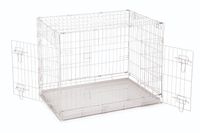 Beeztees 2deurs hondenbench grijs 78x55x61cm