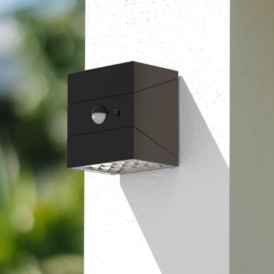 Cubos Solar LED Wandlamp - 2.5W 300lm - 2700K/4000K/6000K - IP65 - Zwart - Downlight Cubos Solar LED Wandlamp - 2.5W 300lm - 2700K/4000K/6000K - IP65 - Zwart - Downlight