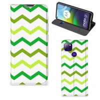 Motorola Moto G9 Power | Hoesje met Magneet | Zigzag Groen