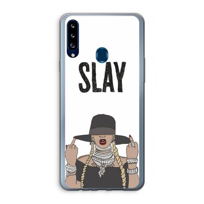Slay All Day: Samsung Galaxy A20s Transparant Hoesje