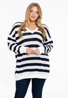 Yoek Trui met strepen | Blauw | Maat 38/40
