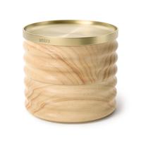 Umbra 1021398-1291 opslagdoos Opbergdoos Rond Rubberhout, Zink Goud, Natuurlijk