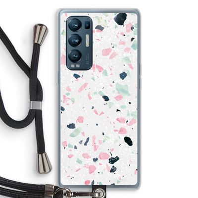 Terrazzo N°3: Oppo Find X3 Neo Transparant Hoesje met koord