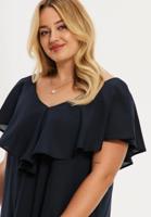 Yoek Jurk Swing met ruches SOFT | Blauw | Maat 46/48