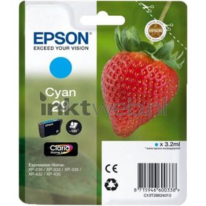 Epson Strawberry Singlepack Cyan 29 Claria Home Ink