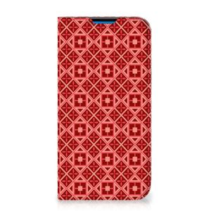 iPhone 14 Pro Max Hoesje met Magneet Batik Rood