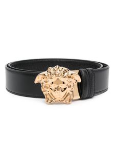 Versace ceinture La Medusa en cuir - Noir