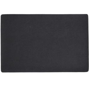 Zeller placemats lederlook - 1x - 45 x 30 cm - zwart - vegan leer - tafel onderleggers