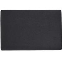 Zeller placemats lederlook - 1x - 45 x 30 cm - zwart - vegan leer - tafel onderleggers