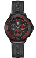 Horlogeband Tag Heuer CAU111D / FT6024 Rubber Zwart 20mm