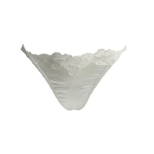 AMBRA Lingerie Slips SILK Tanga creme 1275