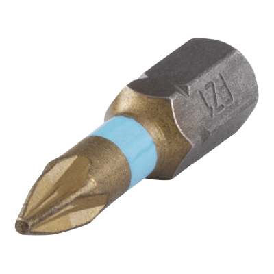 Wolfcraft Torsie TiN-bits | Kruiskop PZ1 | 2 stuks - 1325000