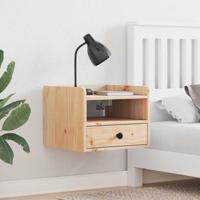 Nachtkastje met lade Bruin 38 x 36 x 29.5 cm Massief grenenhout