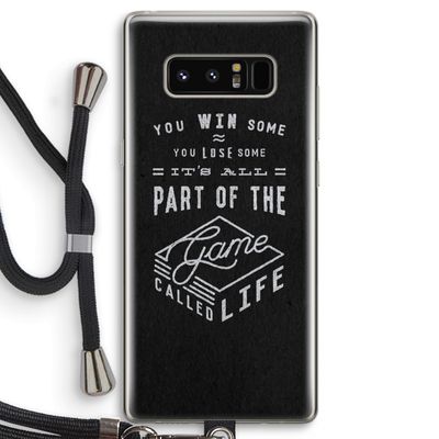 Life: Samsung Galaxy Note 8 Transparant Hoesje met koord