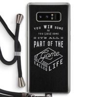 Life: Samsung Galaxy Note 8 Transparant Hoesje met koord