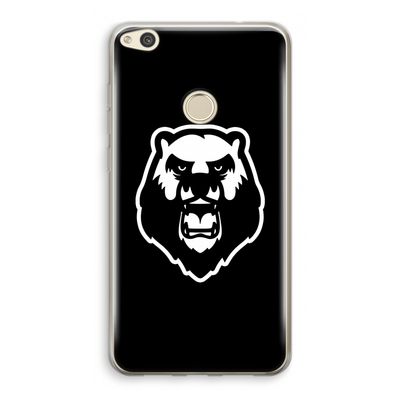 Angry Bear (black): Huawei Ascend P8 Lite (2017) Transparant Hoesje