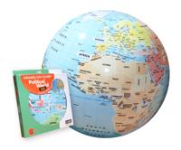 Opblaasbare wereldbol - globe Inflatable globe | political world | ø 42 cm | Caly Toys