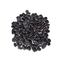 Decoratie/hobby stenen/kiezelstenen - zwart - 700 gram - 0,8 a 1,2 cm