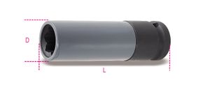 Beta Slagdopsleutel met een polymeer beschermhuls en speciale aansluiting voor Mercedes wielbouten 720MRC - 007200631