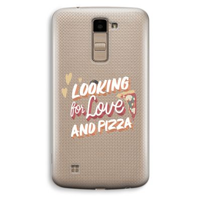 Pizza is the answer: LG K10 (2016) Transparant Hoesje