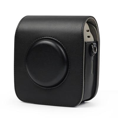Full Body camera PU lederen draagtas met riem voor Fujifilm Instax Square SQ20 (zwart)