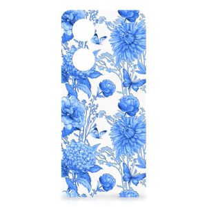 Case voor OPPO Reno8 T 5G Flowers Blue