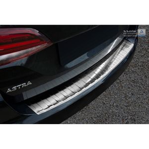 RVS Bumper beschermer passend voor Opel Astra K Sportstourer 2015- 'Ribs' AV235173