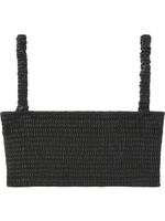 Proenza Schouler White Label haut crop en cuir artificiel - Noir