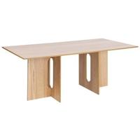 Beliani - CORAIL - Eettafel - Lichtbruin - 200 x 100 cm - MDF