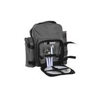 Picknickset DKD Home Decor 28,5 x 20 x 39 cm Donker grijs