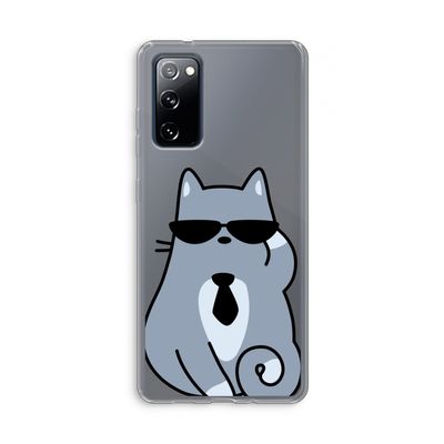Cool cat: Samsung Galaxy S20 FE / S20 FE 5G Transparant Hoesje