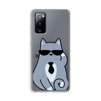 Cool cat: Samsung Galaxy S20 FE / S20 FE 5G Transparant Hoesje