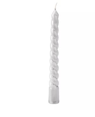 Dinerkaars Wax 10 cm - Zilver - Decoris