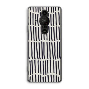 Moroccan stripes: Sony Xperia Pro-I Transparant Hoesje