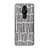 Moroccan stripes: Sony Xperia Pro-I Transparant Hoesje